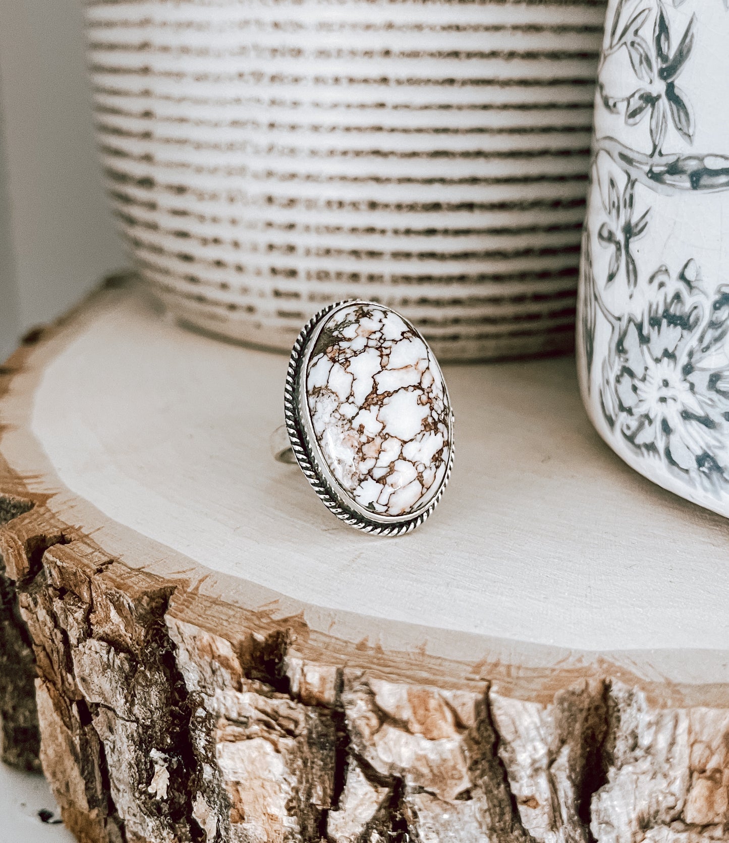 Wild Horse Jasper Sterling Silver Ring