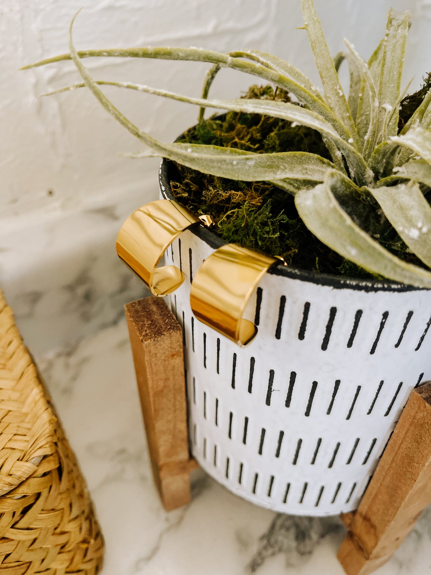 Stainless Steel 18K Gold Plated Hoop Earrings