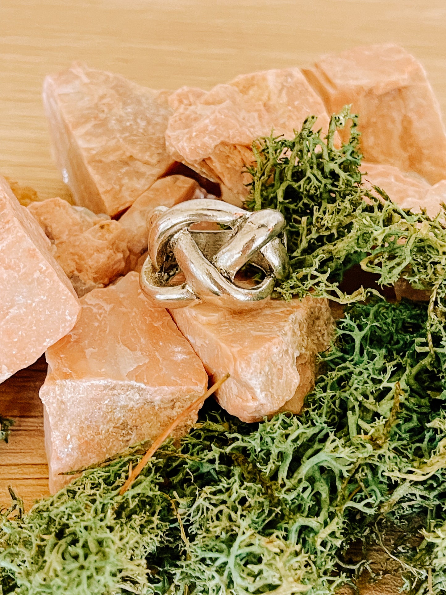 Knotted Wild Silver Ring