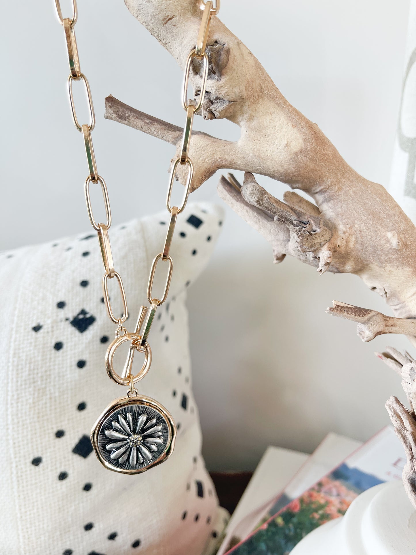 Daisy Gold Plated Necklace