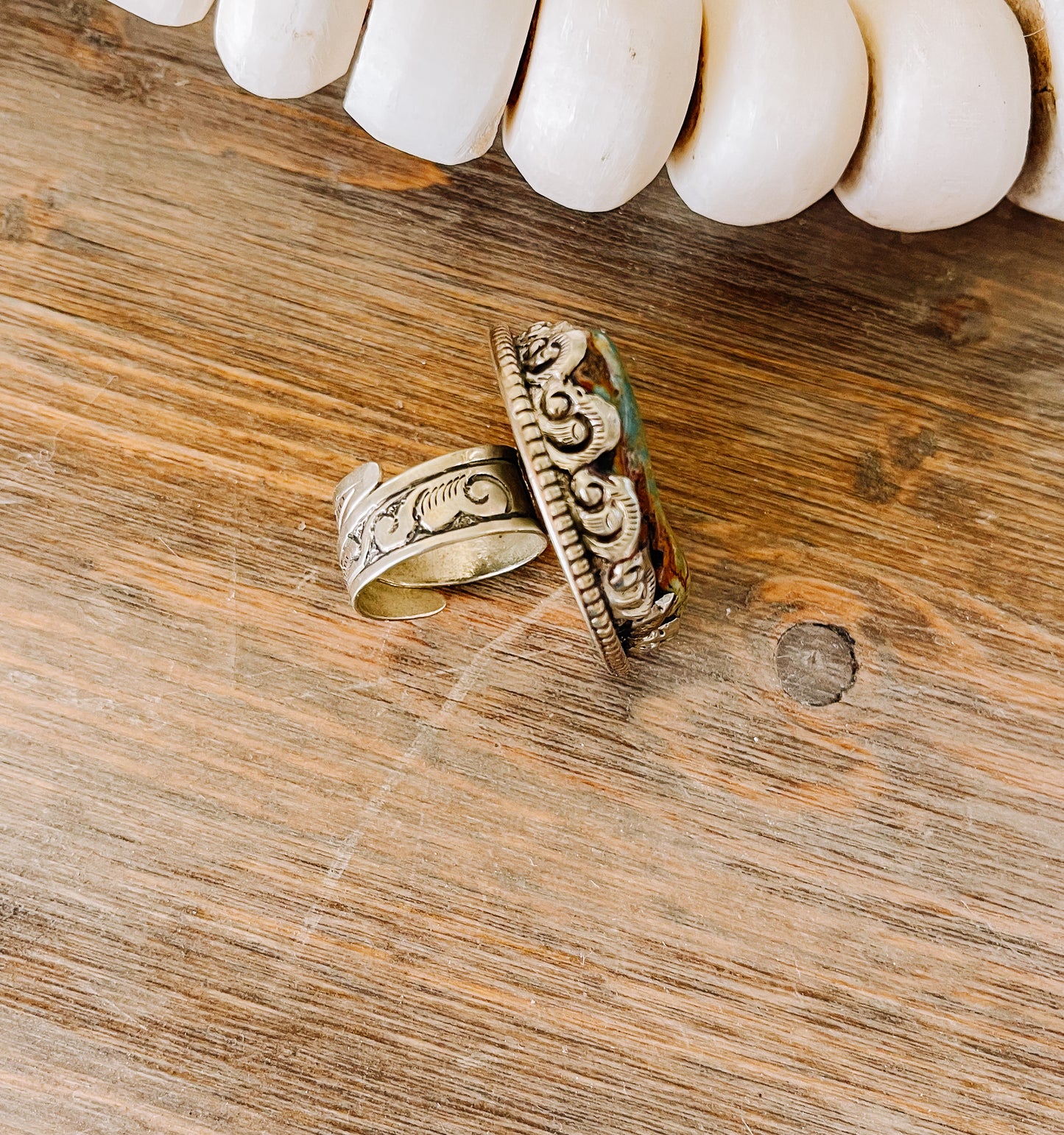 Royston German Silver Adjustable Ring