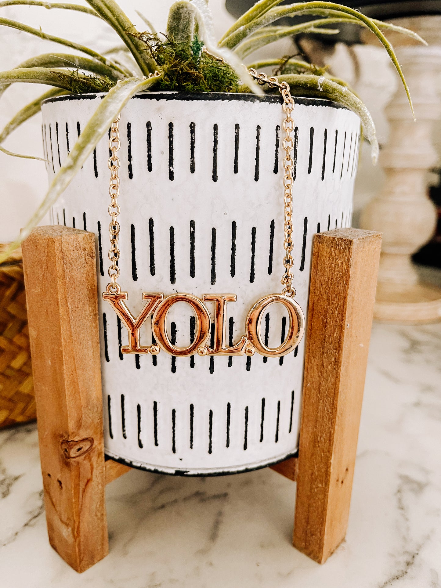 YOLO - Gold Necklace