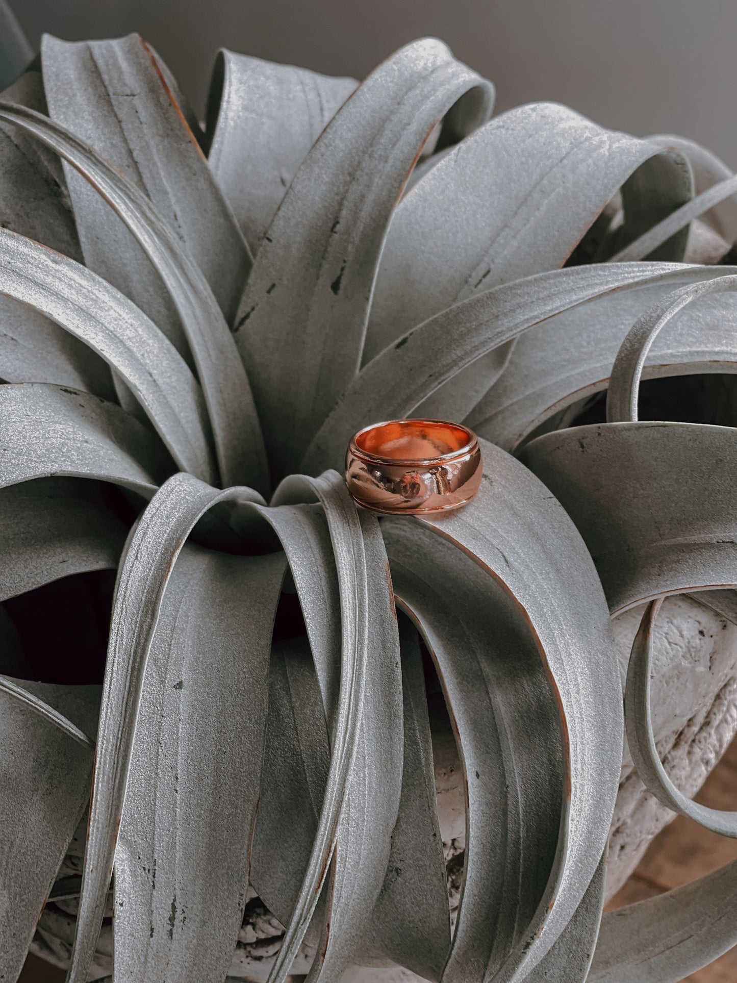 Rose Gold Simple Dome Ring Band