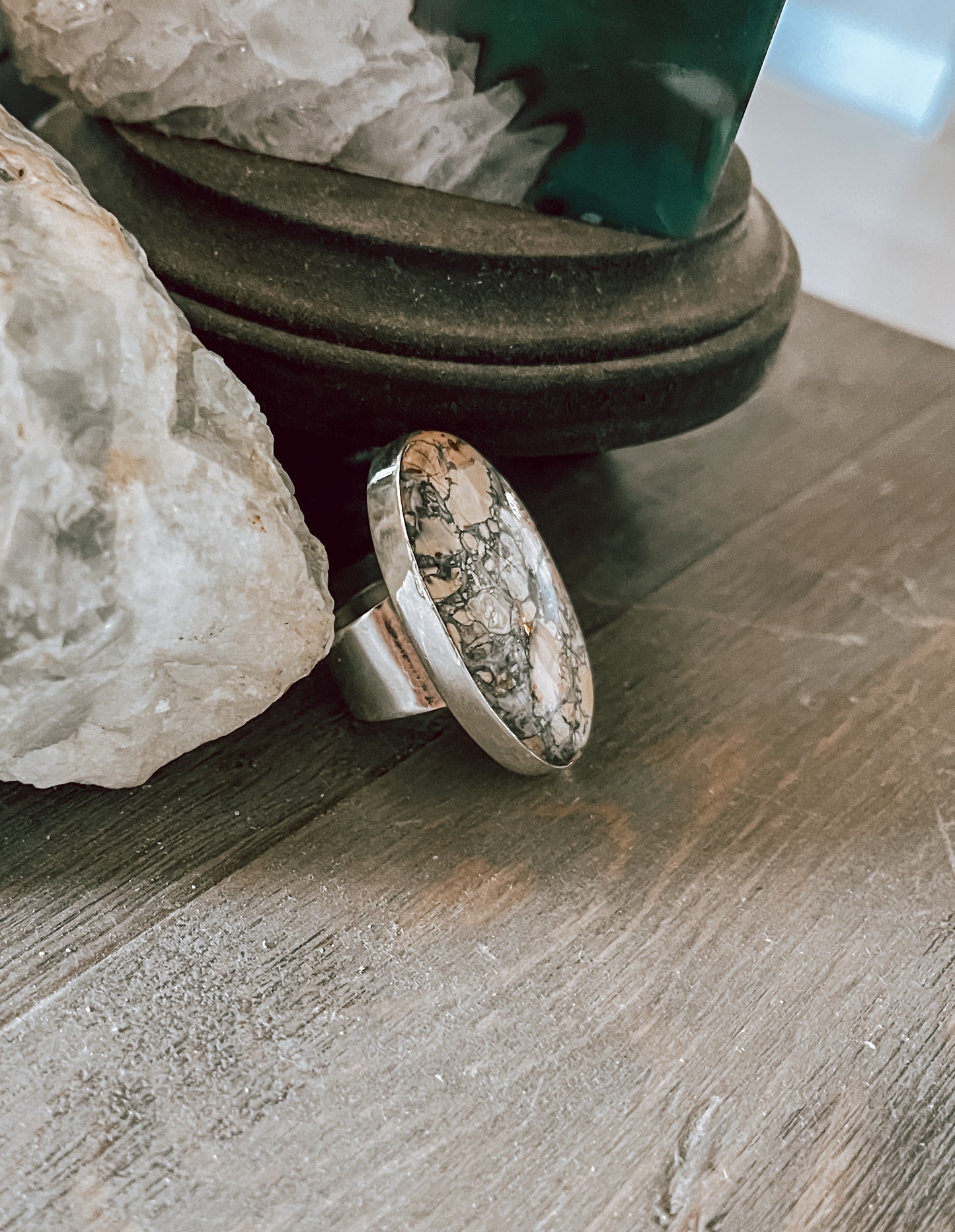 Sterling Silver Jasper Ring