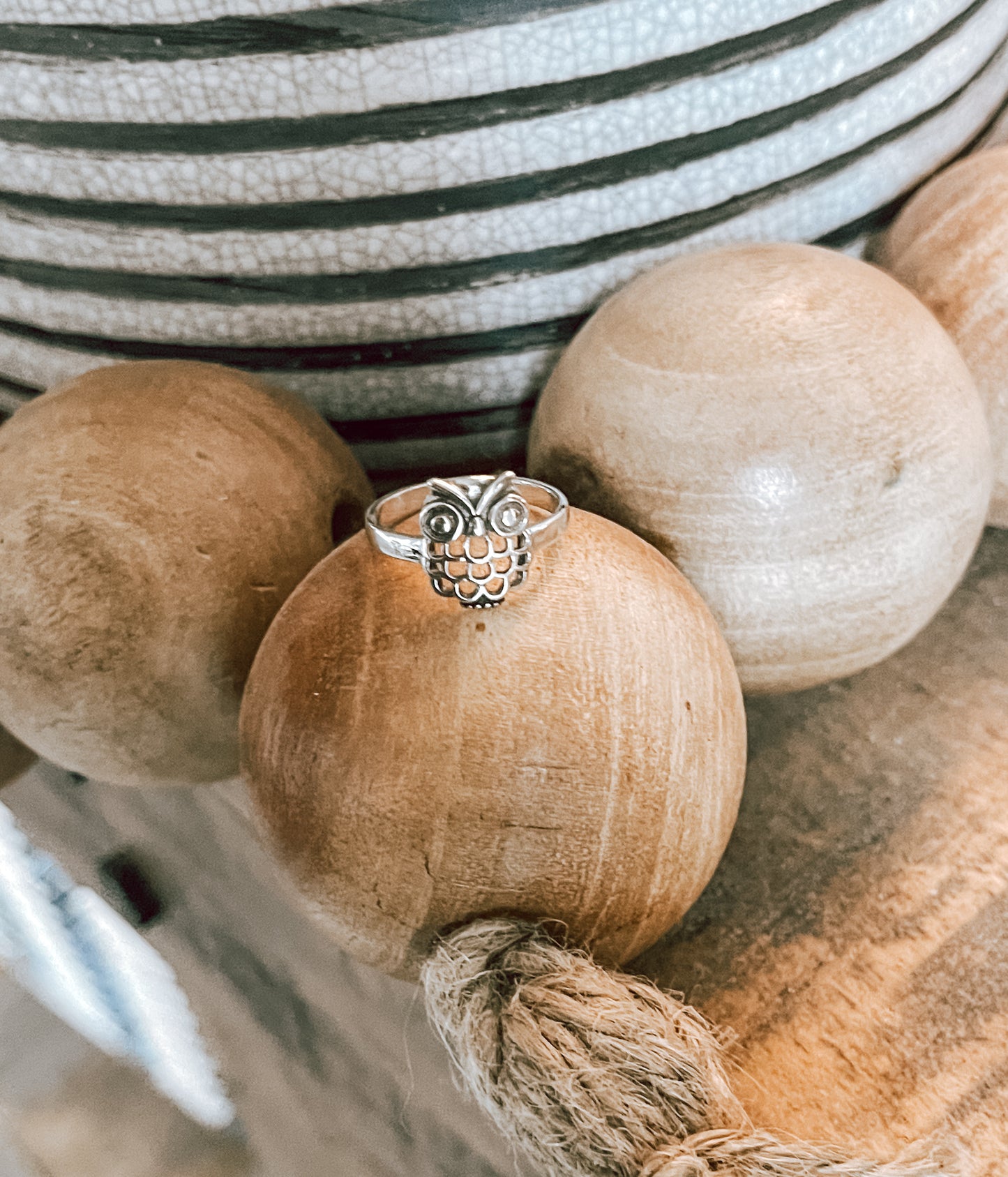 Sterling Silver Owl Ring