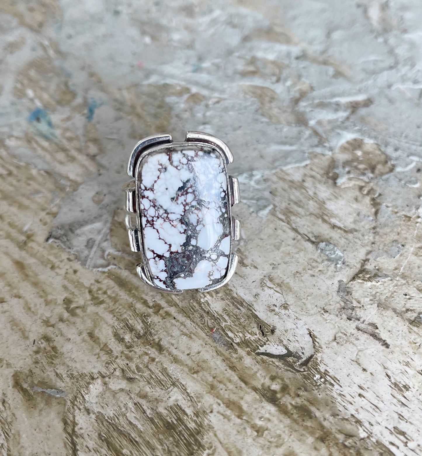 Wild Horse Jasper Sterling Silver Ring