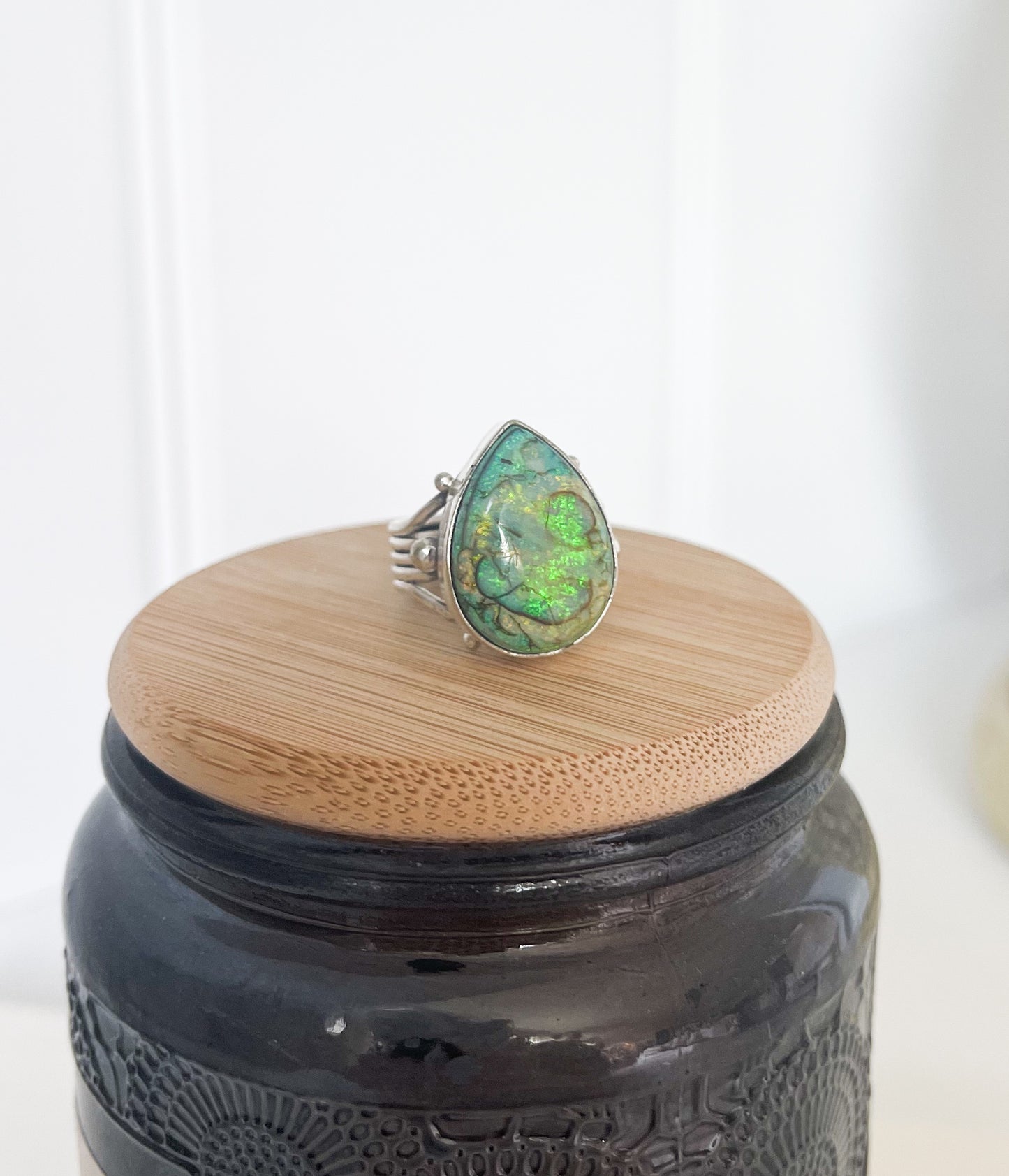 Monarch Opal - Sterling Silver Ring
