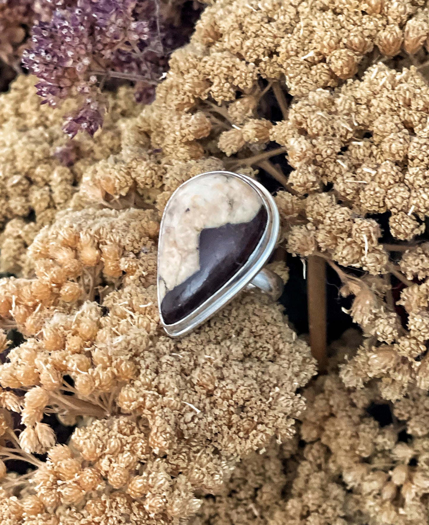 Coffee Bean Jasper Ring