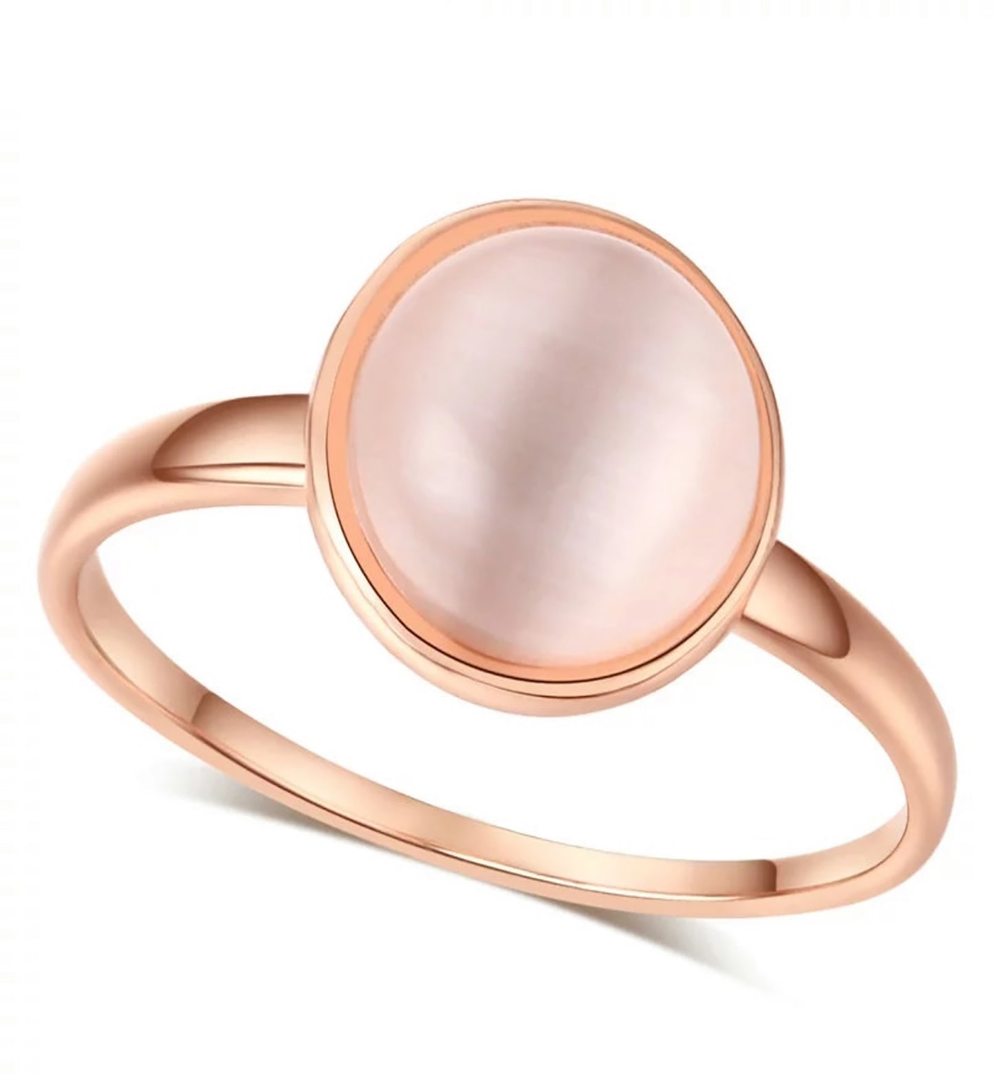 Rose Gold Semi Precious Cats Eye Ring