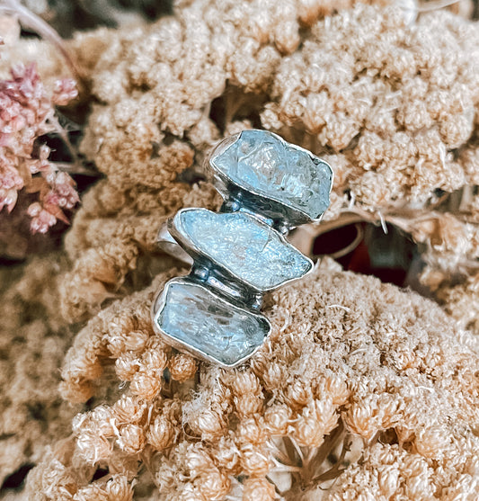 Aquamarine Sterling Silver Ring
