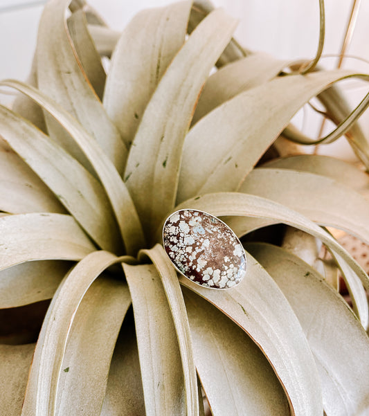 Turquoise Gemstone Ring - Silver Plated