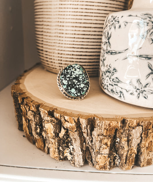 Tibetan Turquoise - Adjustable Ring
