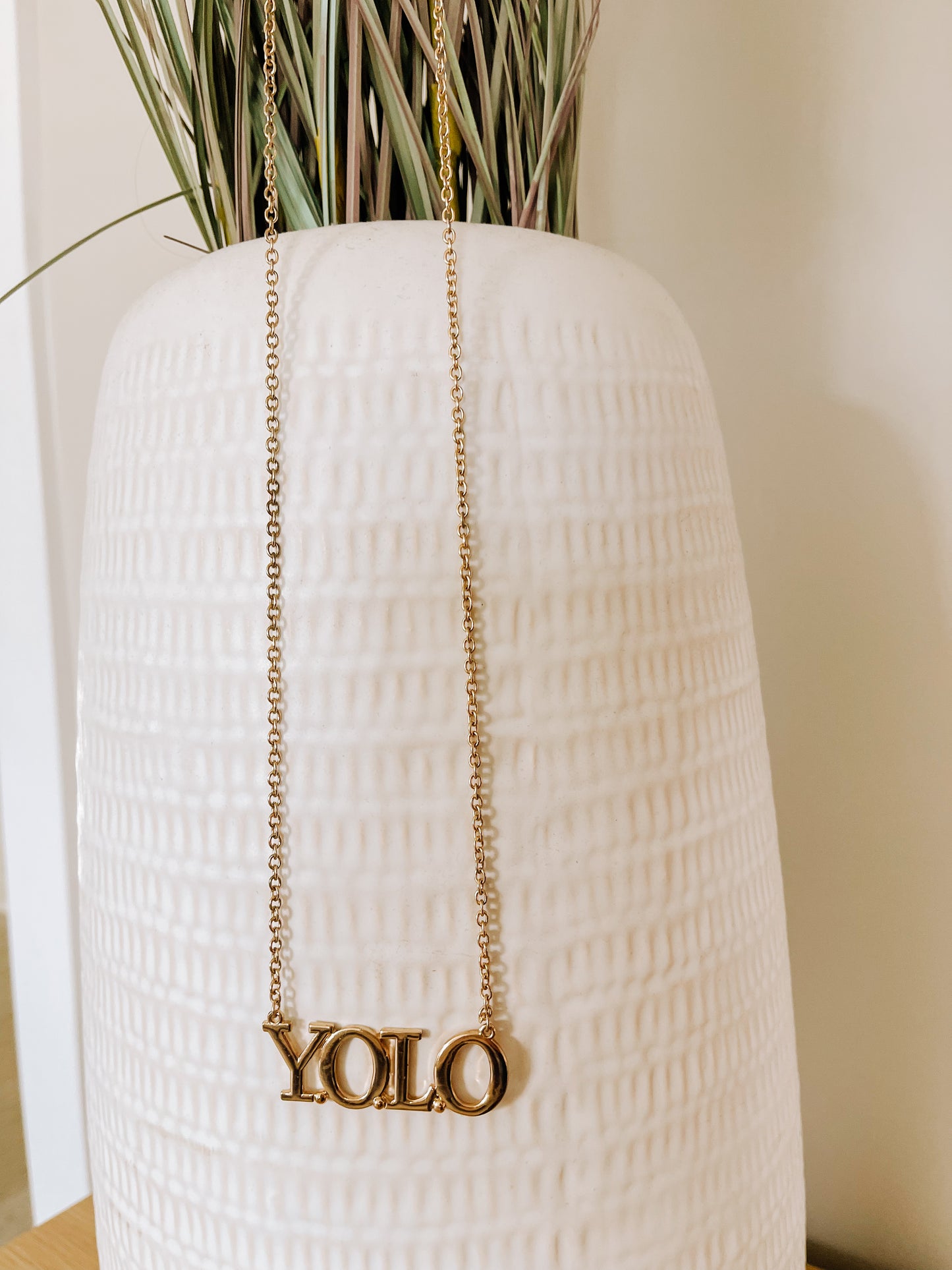 YOLO - Gold Necklace