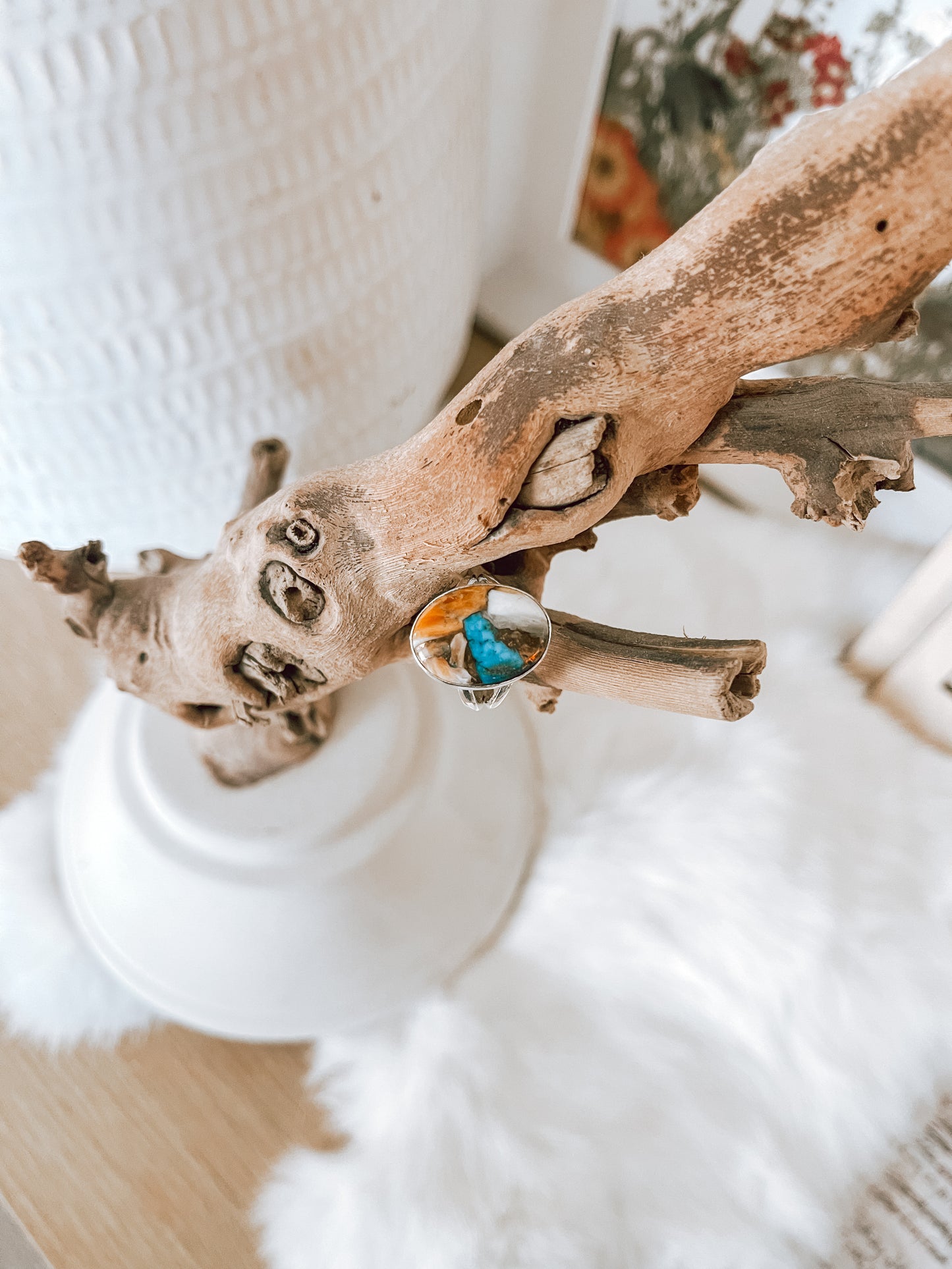 Spiny Oyster Sterling Silver Ring