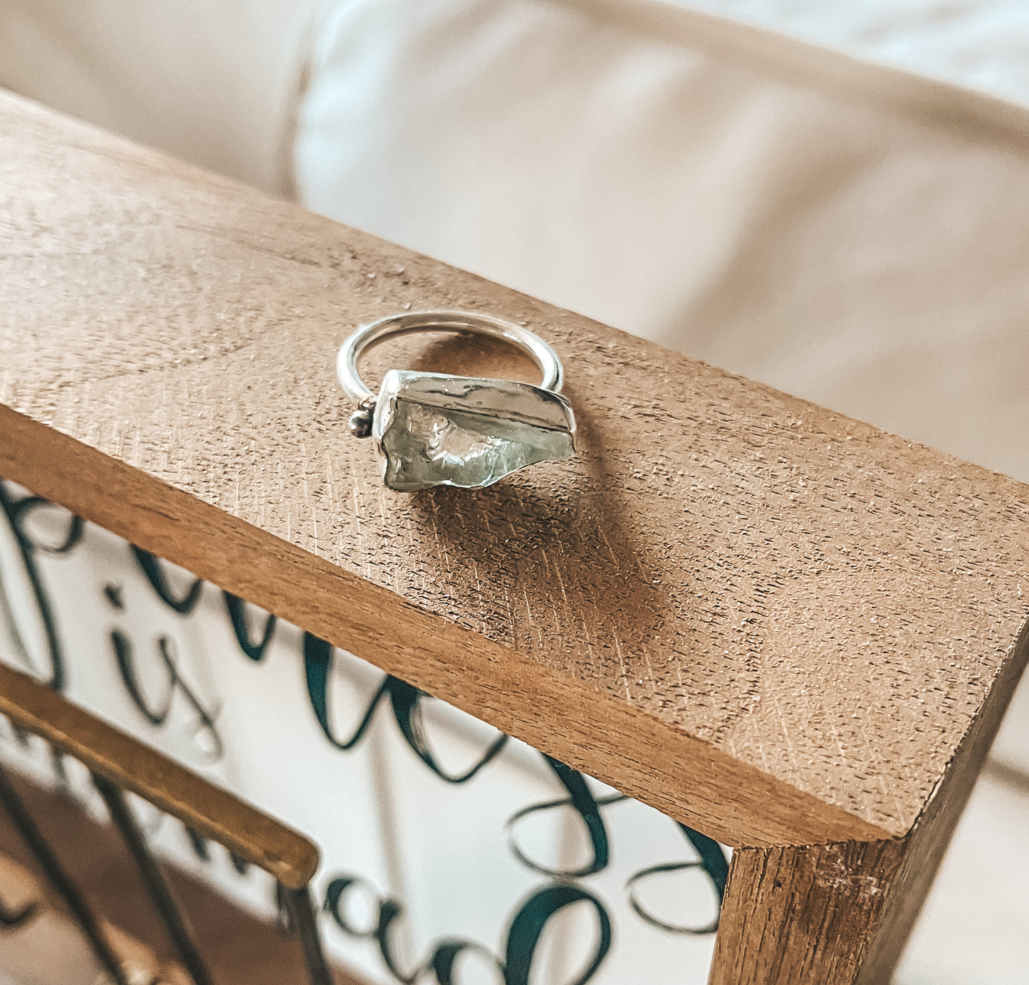 Sterling Silver Aquamarine Ring