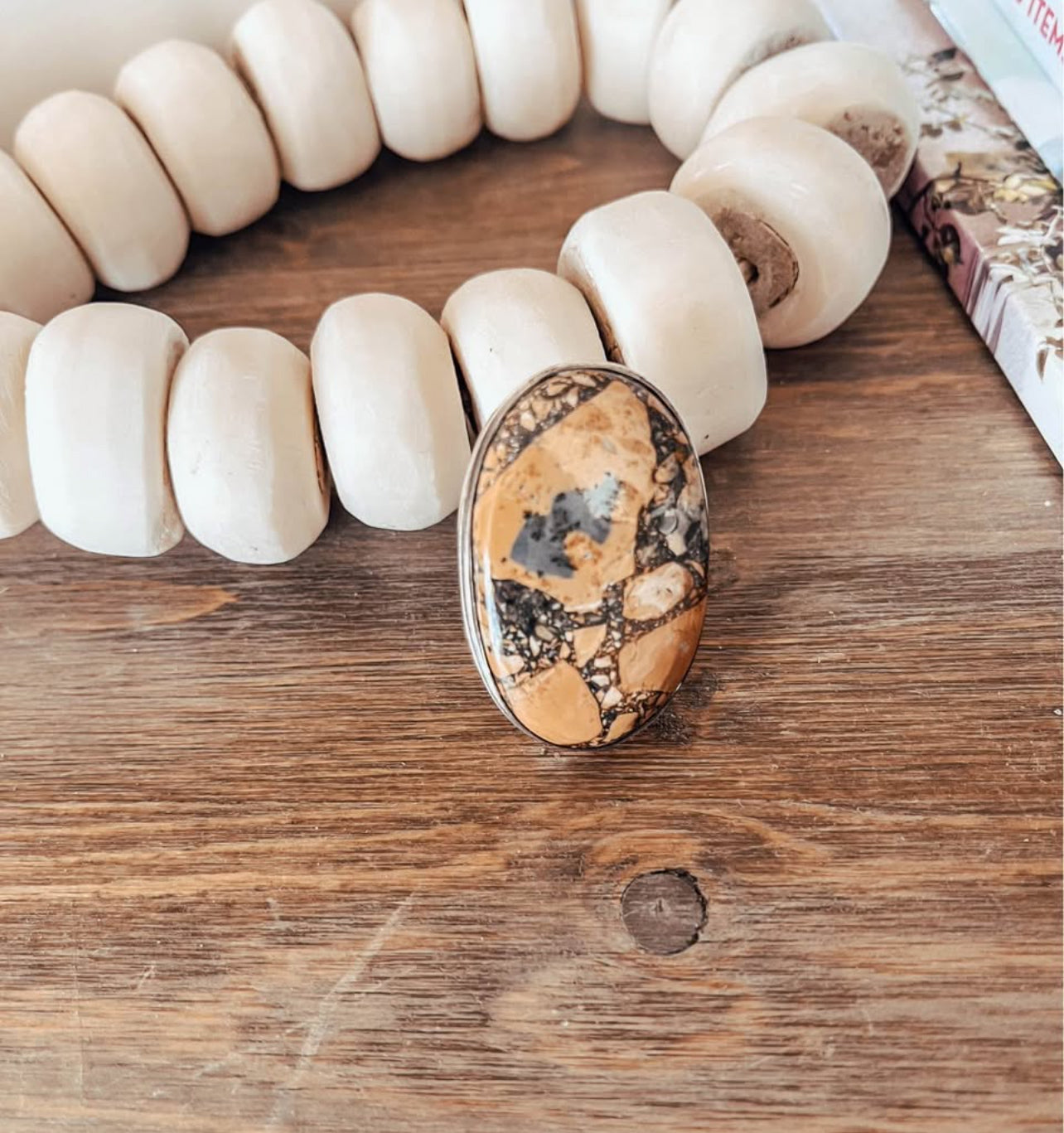 Sterling Silver Jasper Ring