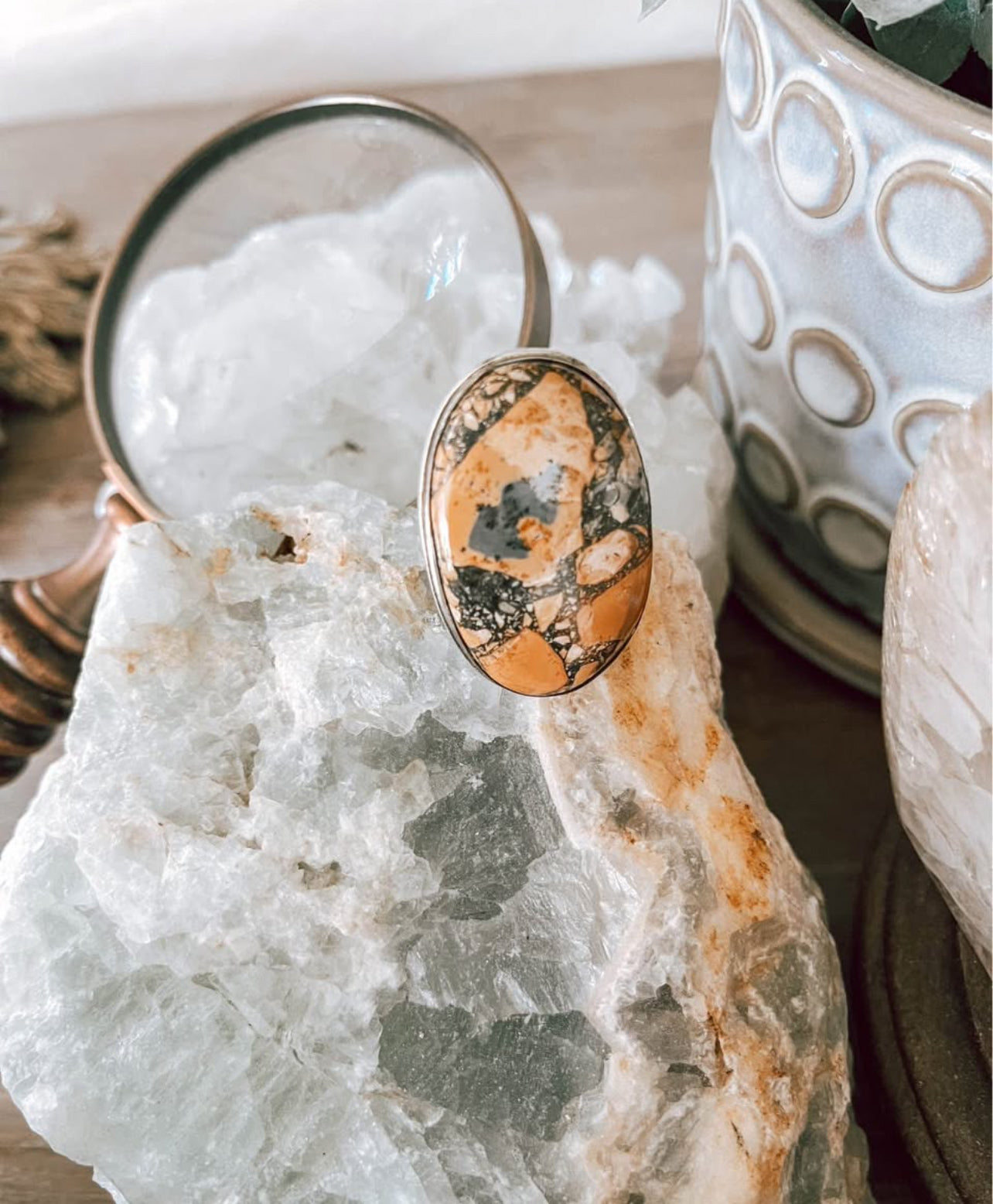Sterling Silver Jasper Ring