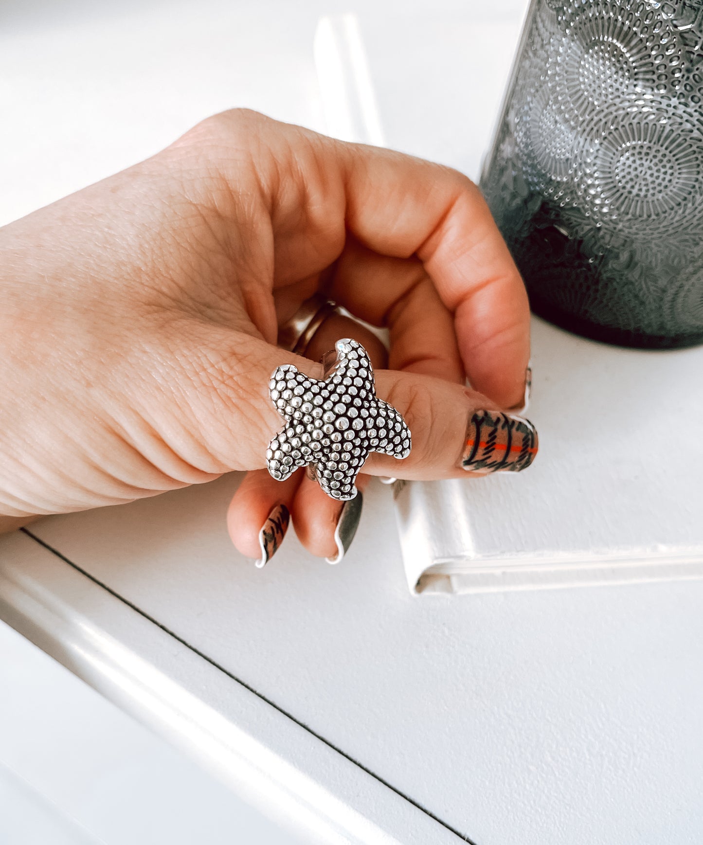Sterling Silver Starfish Electroform Ring