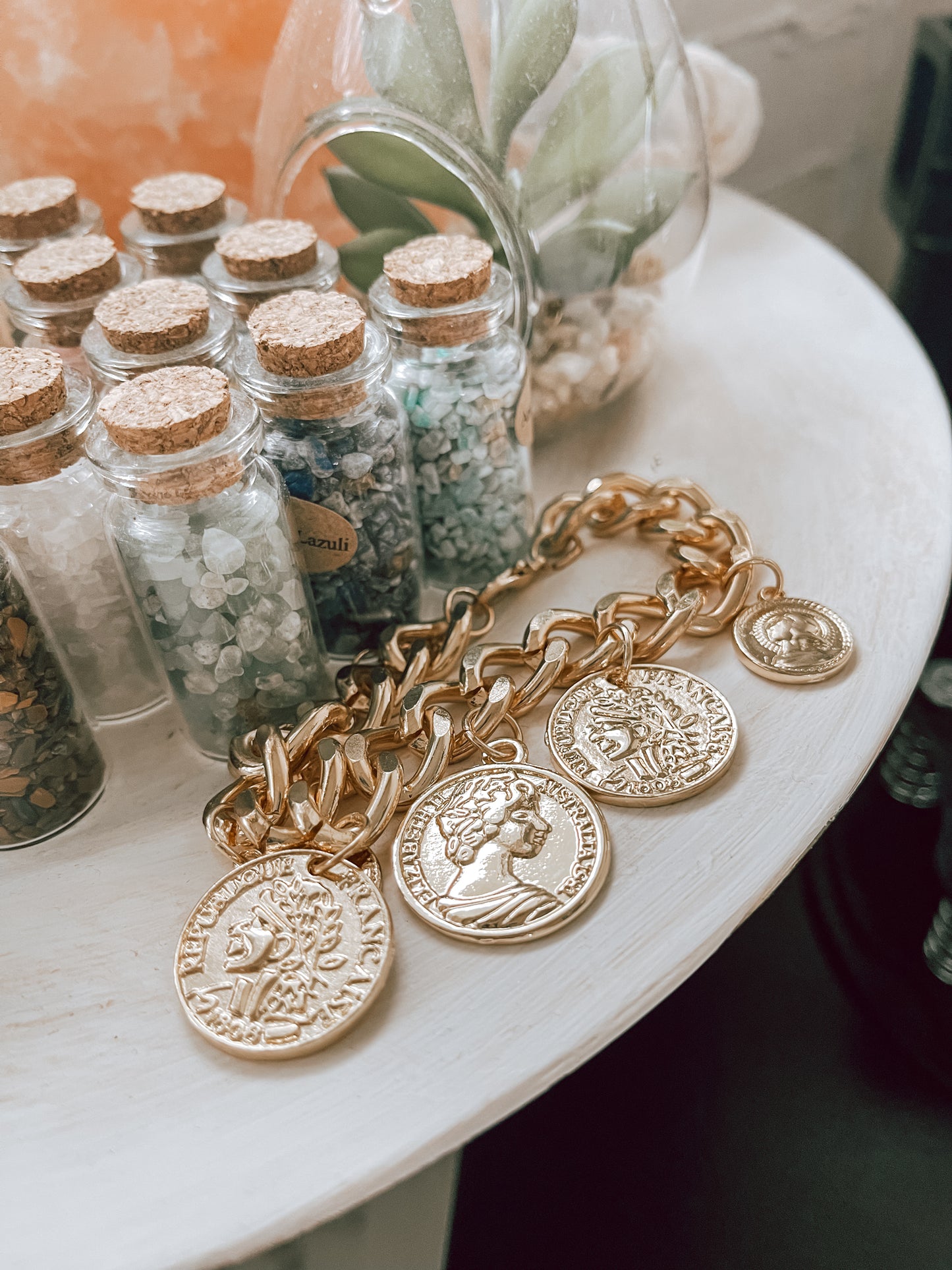 Gold Coin Bracelet