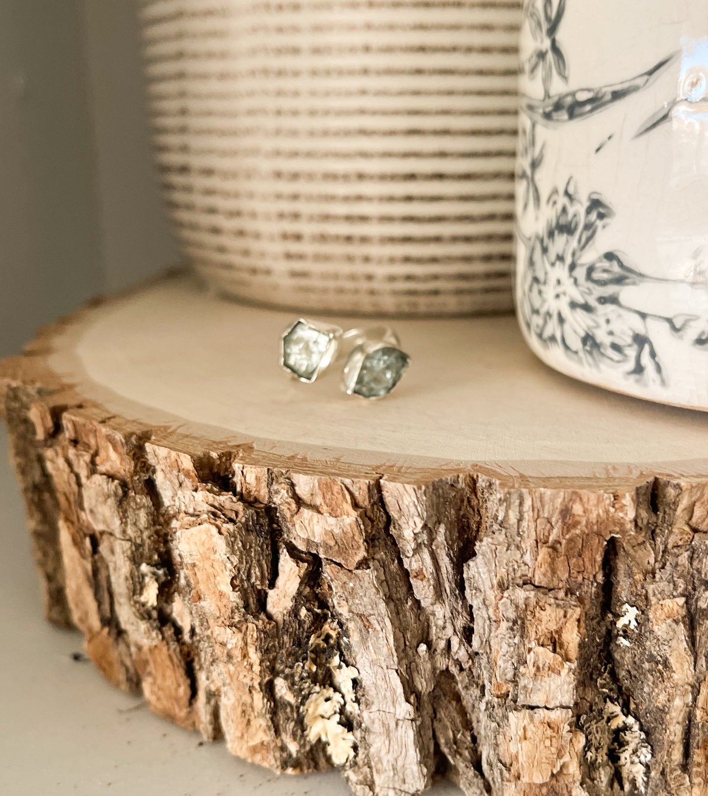 Two Stoned Aquamarine Sterling Silver Ring