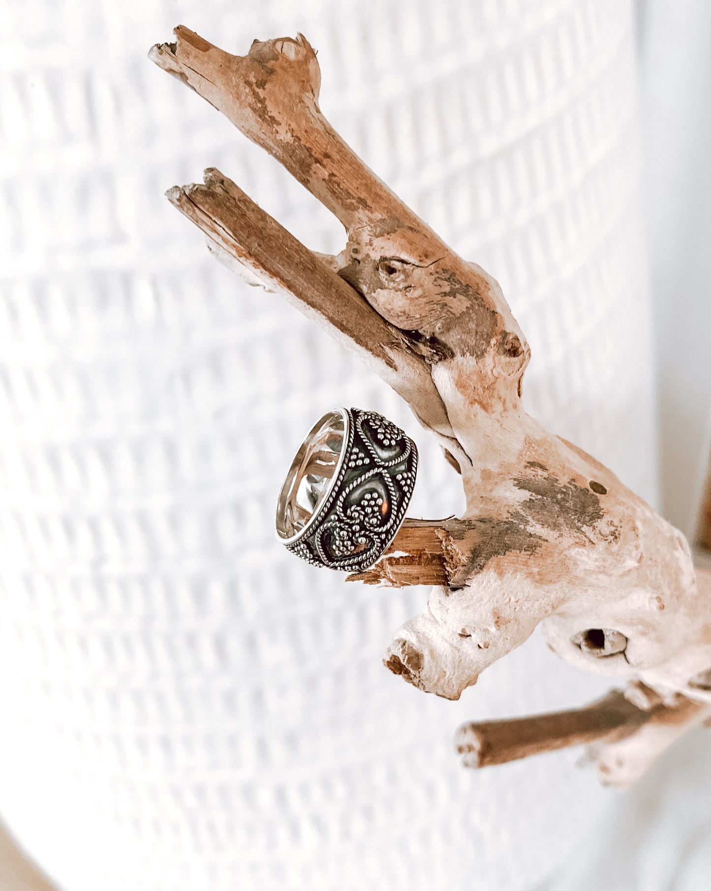 Bali Sterling Silver Wide Band Ring