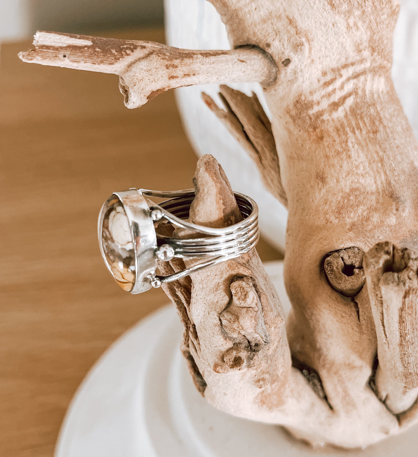 Jasper Sterling Silver Ring