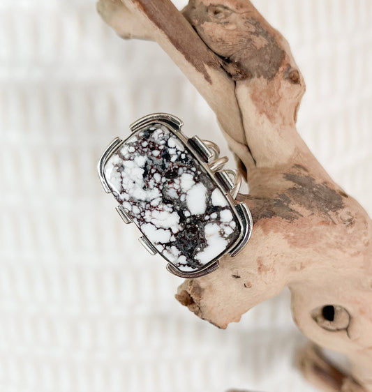 Wild Horse Jasper Sterling Silver Ring