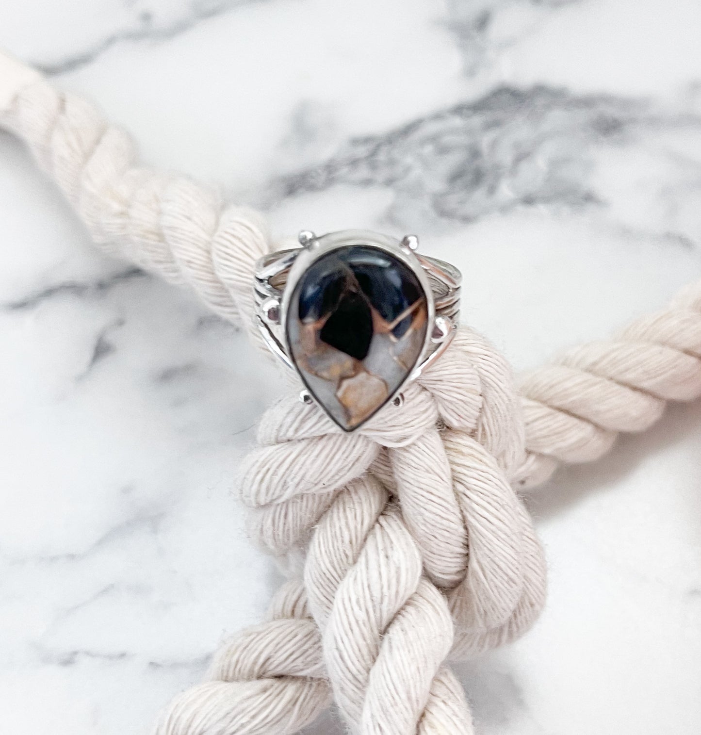 Buffalo Jasper Sterling Silver Ring