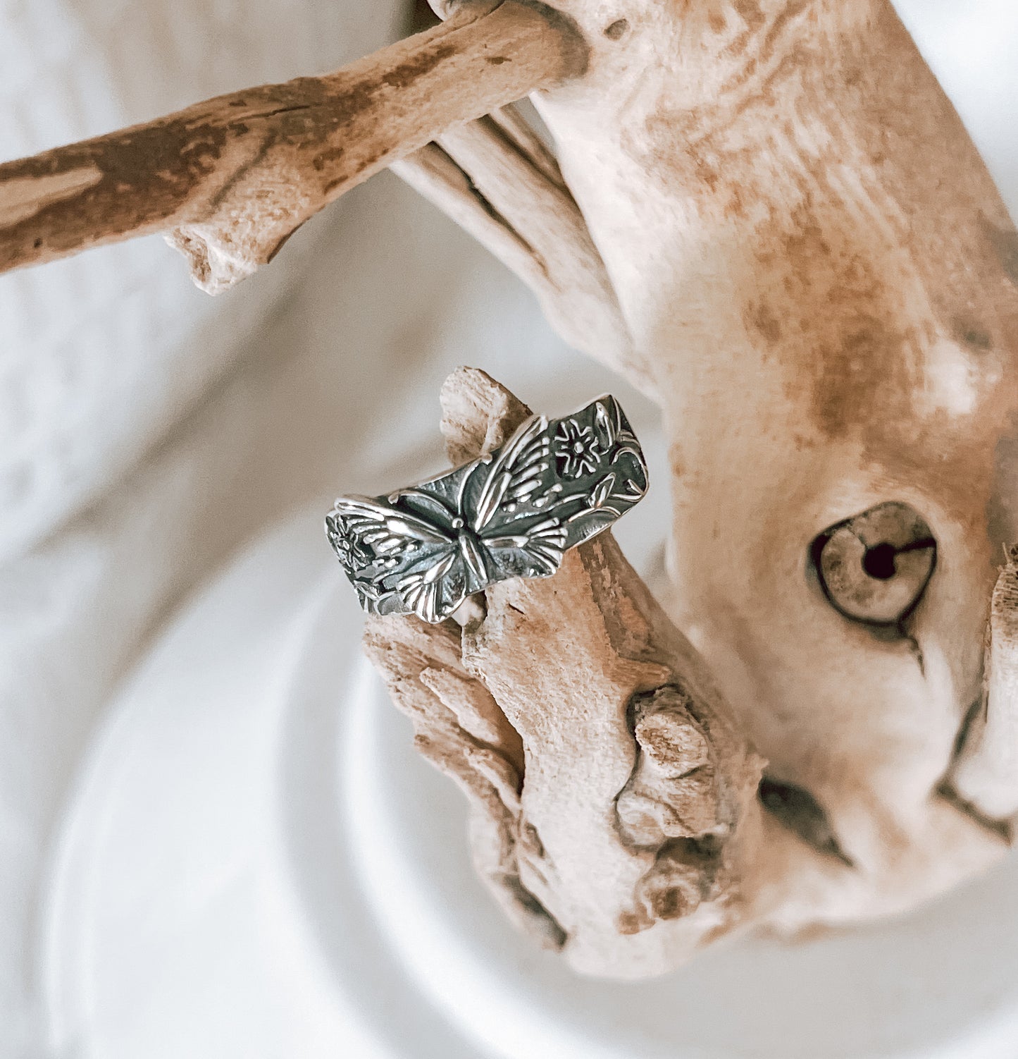 Butterfly Sterling Silver Ring