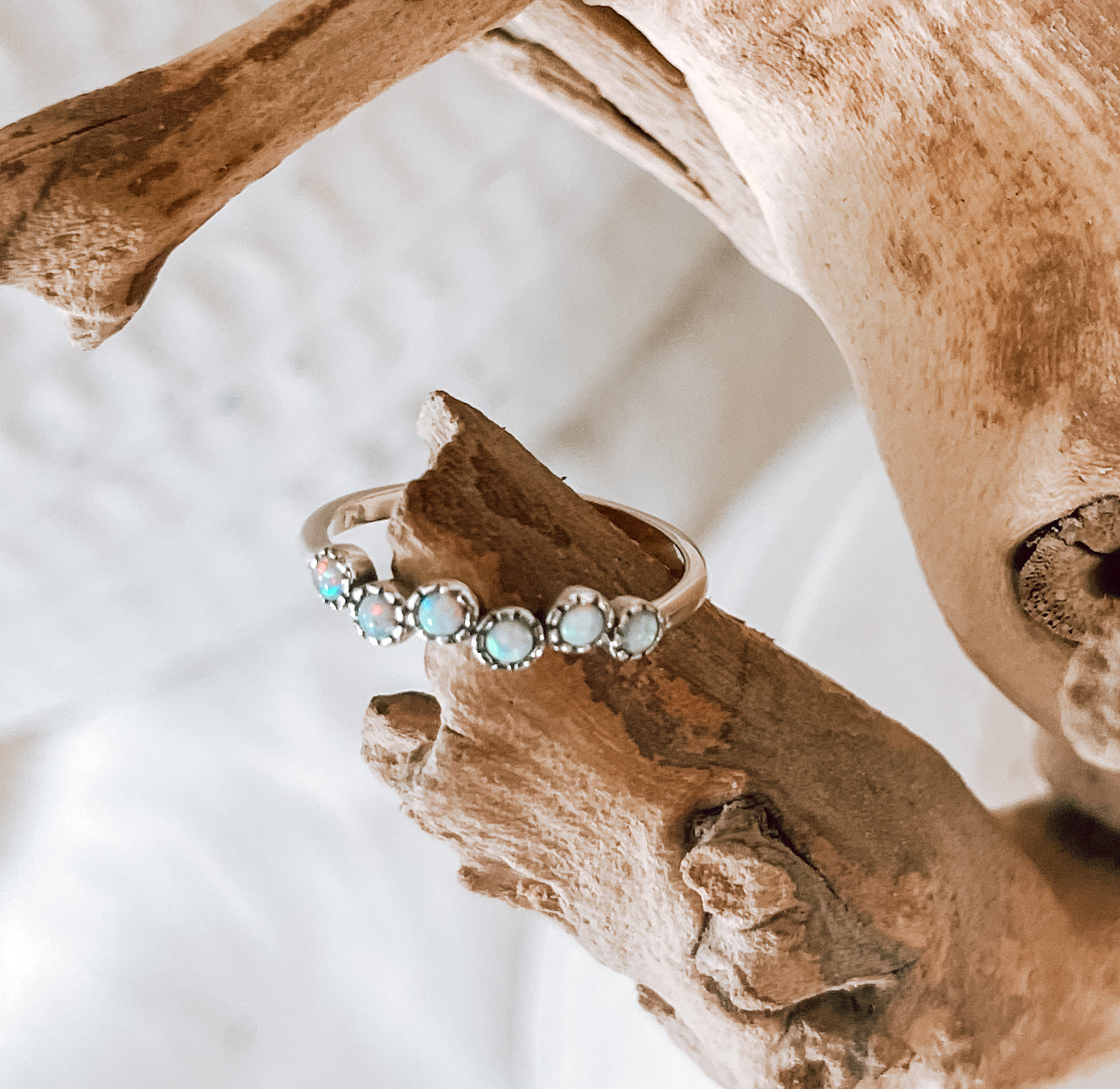Opal Sterling Silver Ring