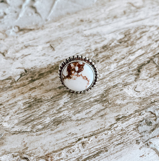 Wild Horse Jasper Sterling Silver Ring