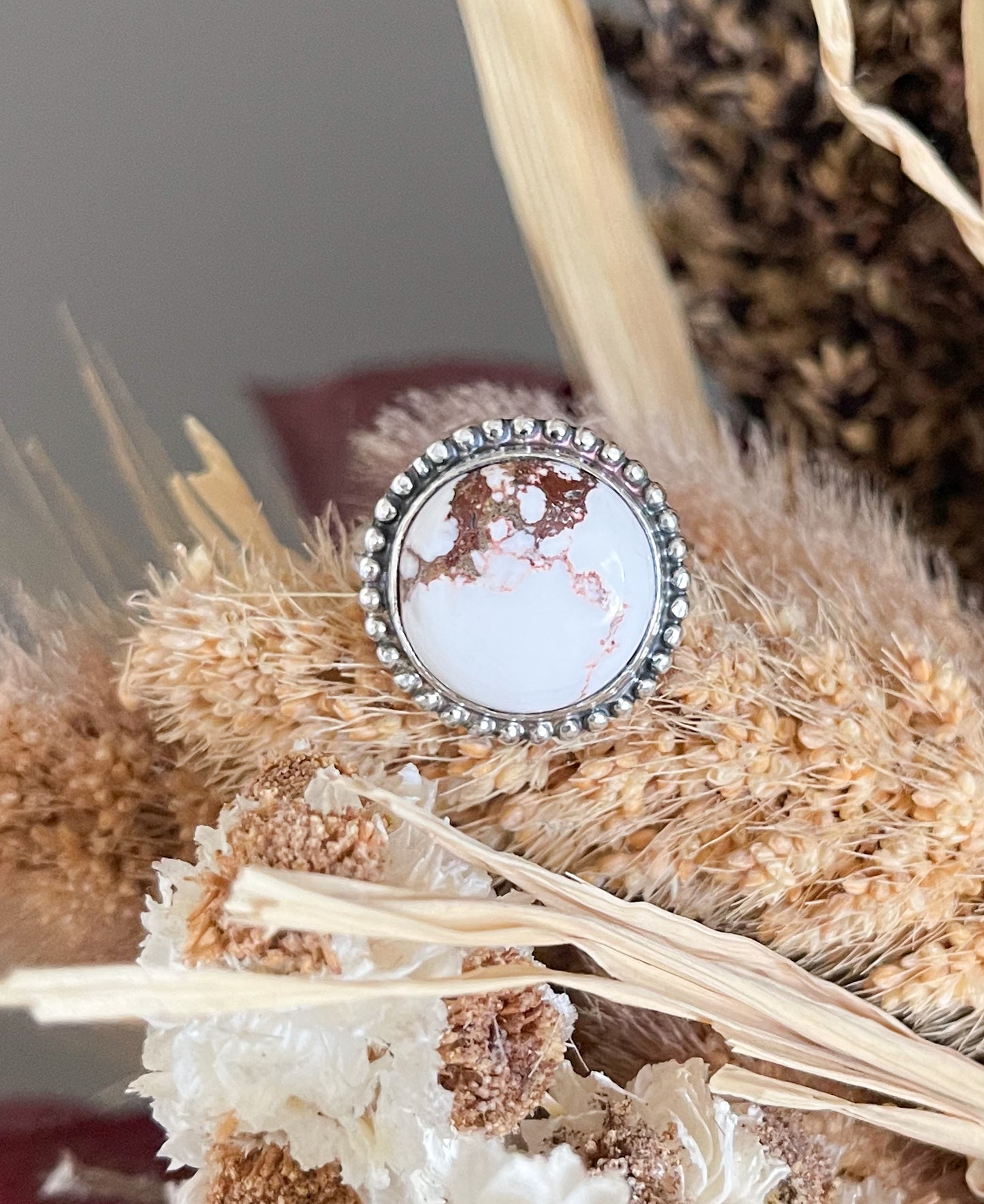 Wild Horse Jasper Sterling Silver Ring