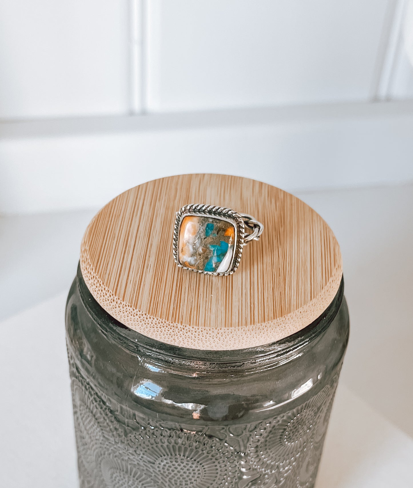 Classic Oyster Turquoise Sterling Silver Ring