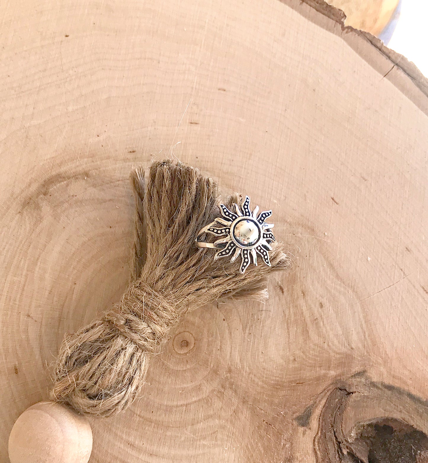 Sterling Silver Sunflower Ring