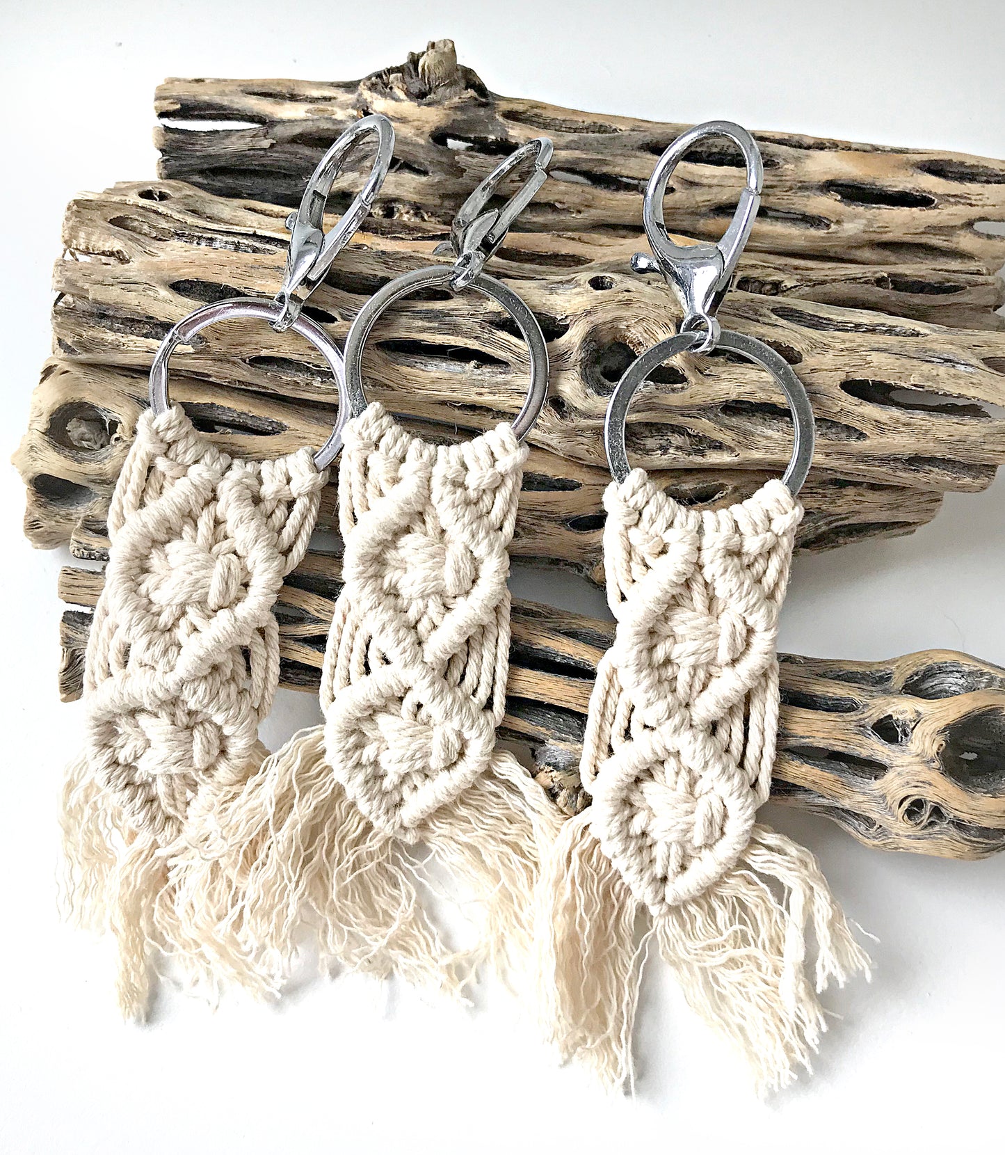 Boho Macrame Keychain