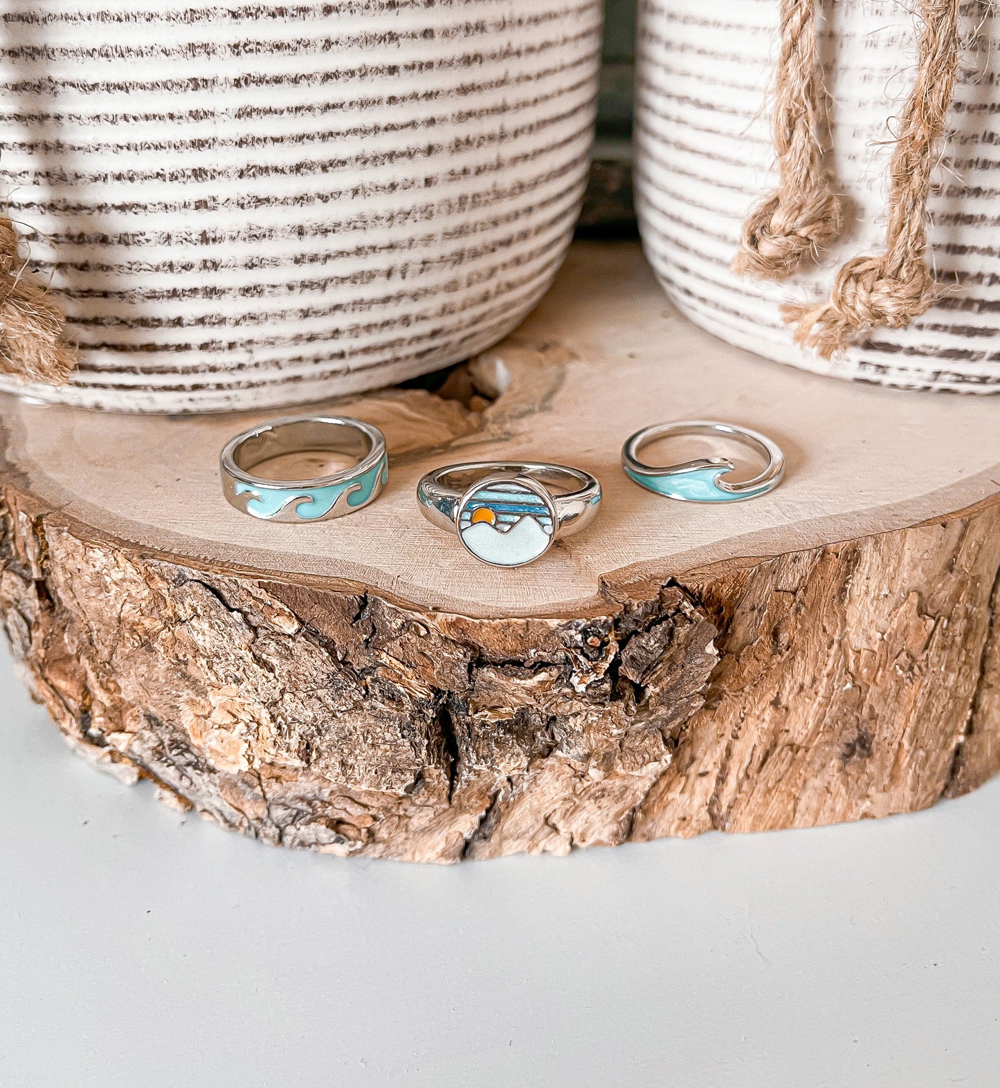 Beachy Beach Set of 3 Rings