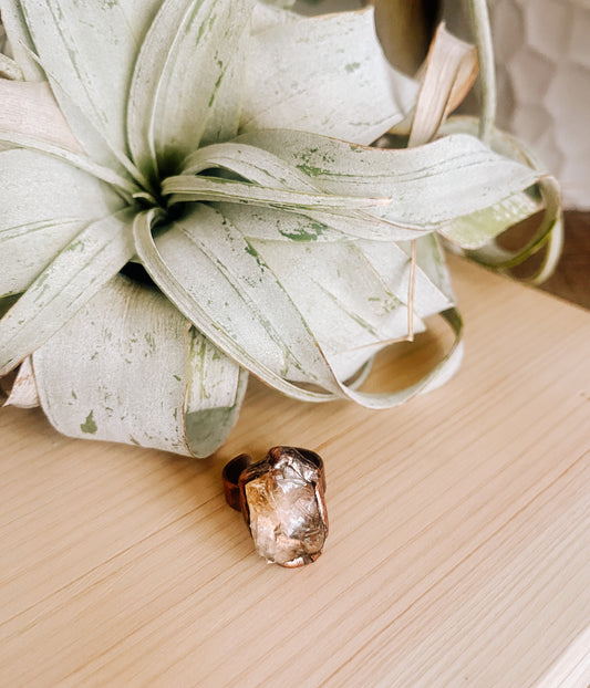 Citrine Quartz Adjustable Ring