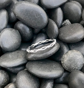 Sterling Silver Loop Bead Ring