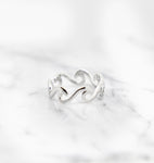Sterling Silver Multiple Waves Ring