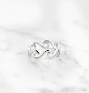 Sterling Silver Multiple Waves Ring