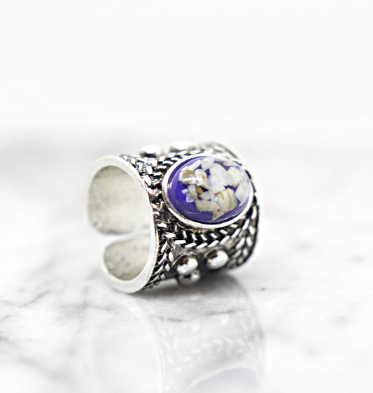 Tibetan Silver Plated Boho Ring