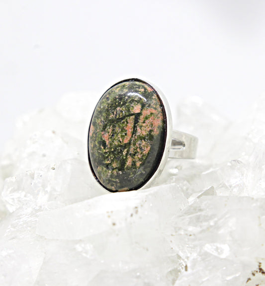 Unakite Vintage Ring