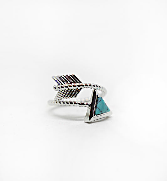 Bow and Arrow Turquoise Ring