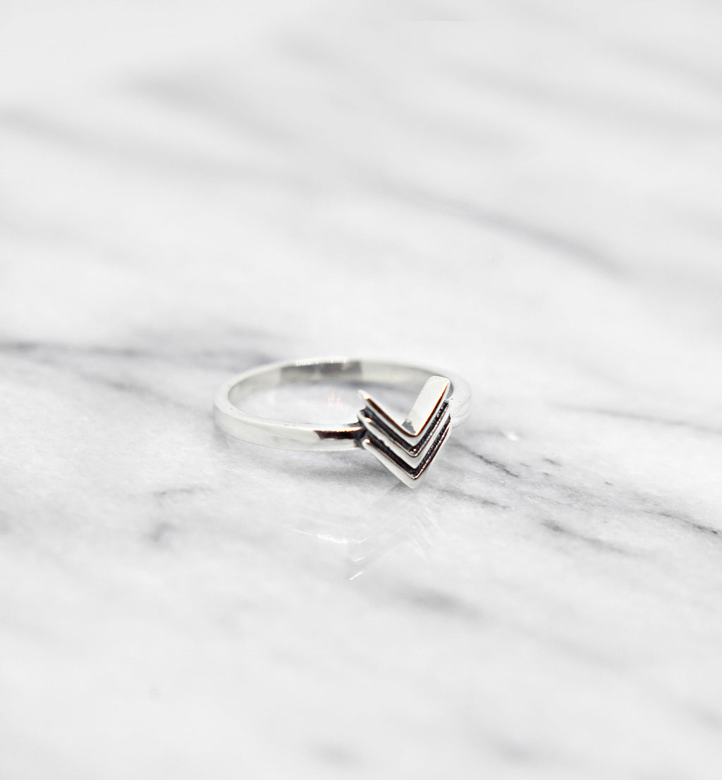 Sterling Silver Multiple Arrow Ring