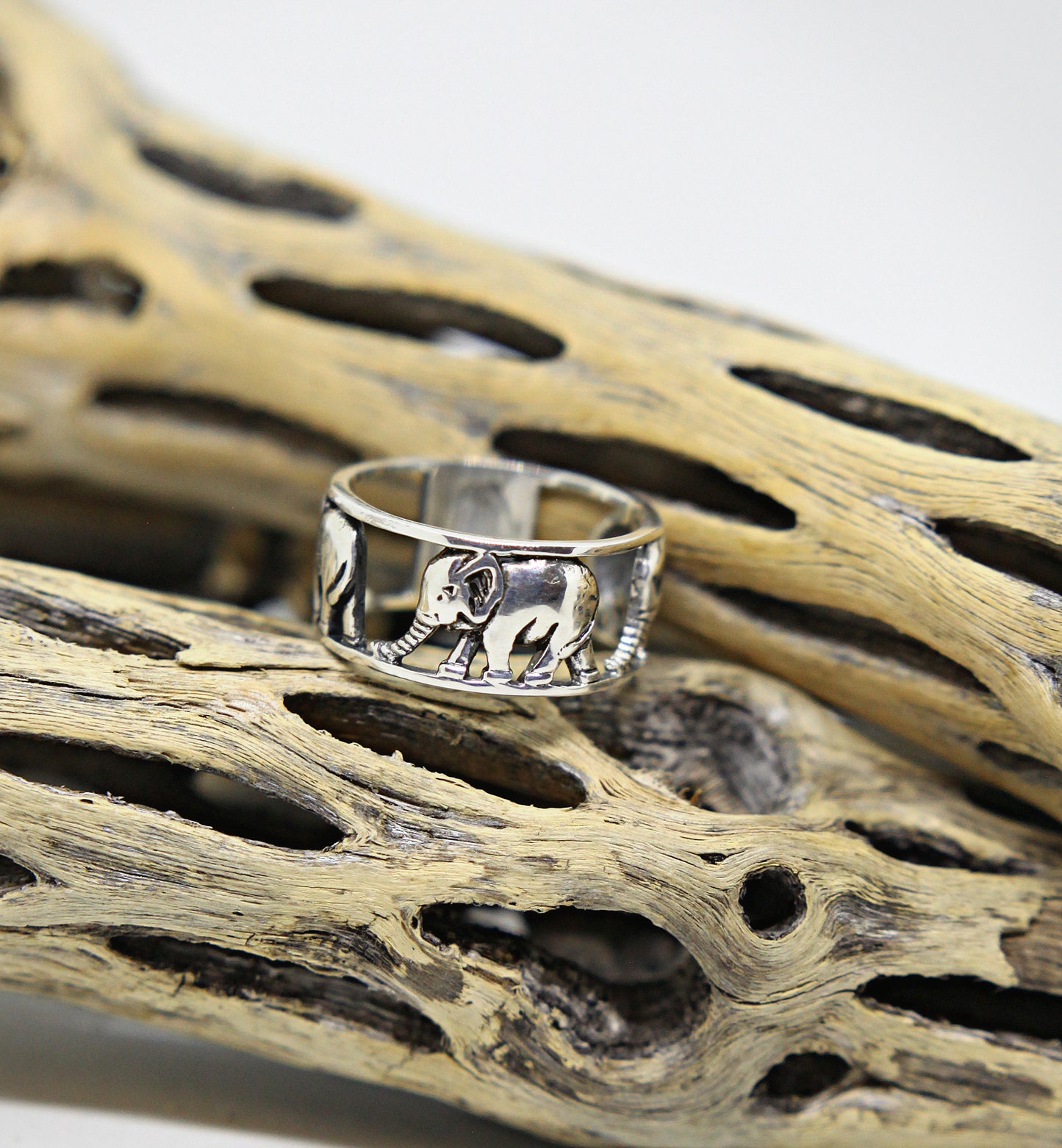 Sterling Silver Elephant Ring