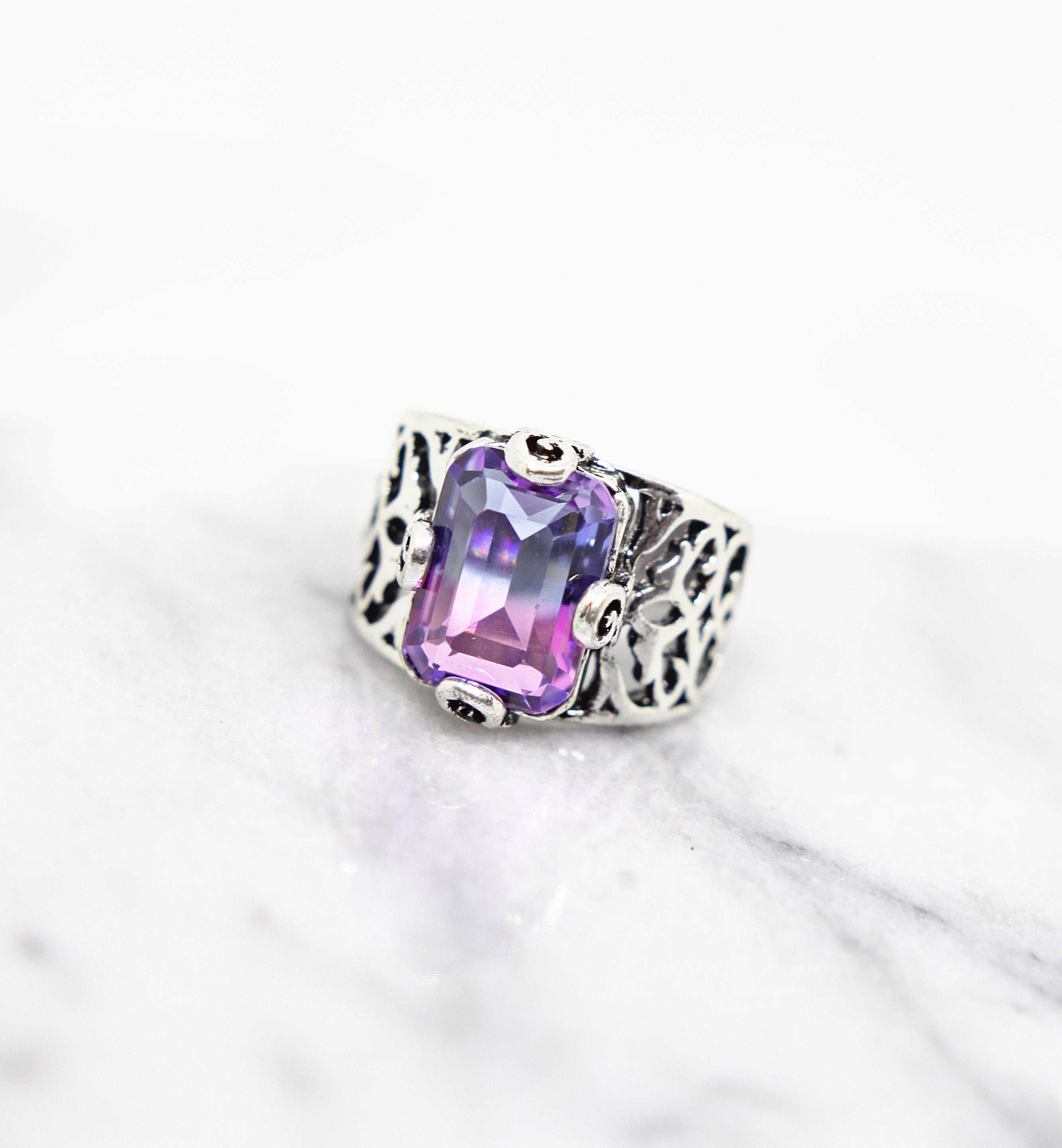 Vintage Purple Stone Ring