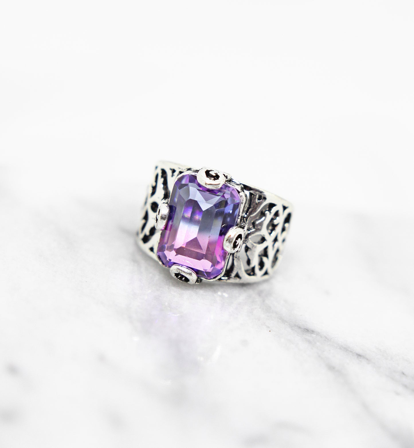 Vintage Purple Stone Ring