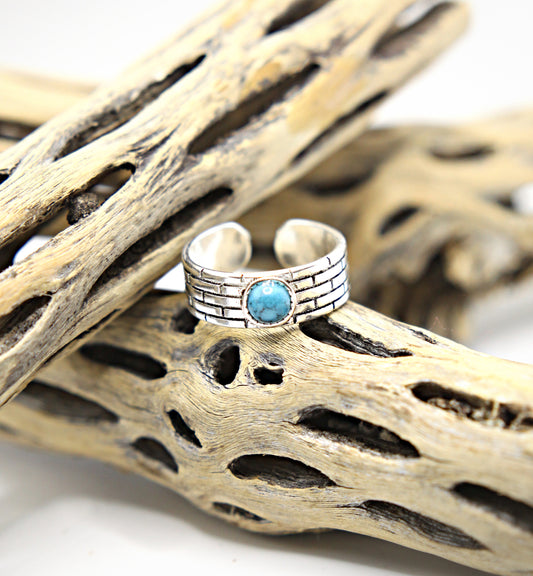 Bohemian Brick Turquoise Ring