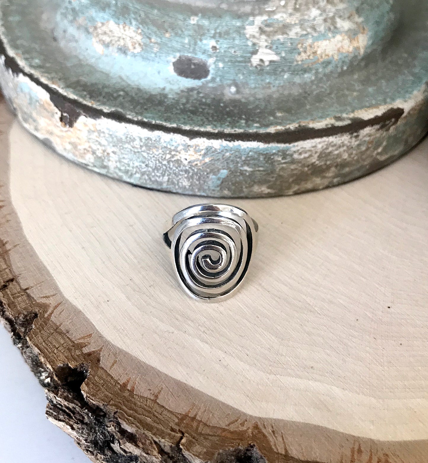 Sterling Silver Spiral Ring