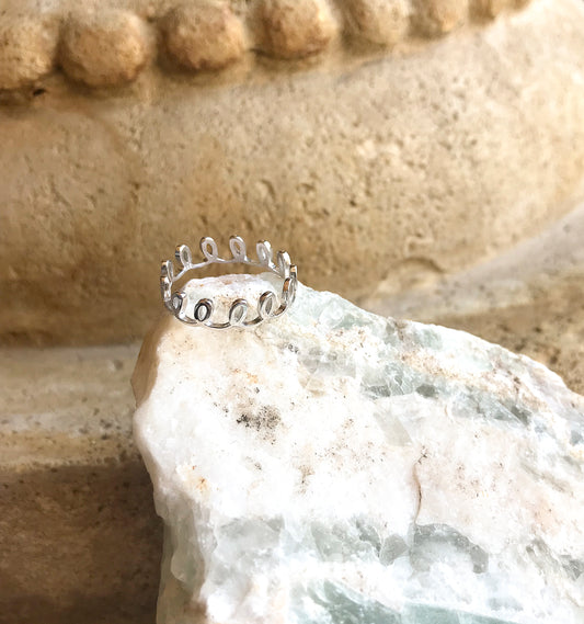 Sterling Silver Loopy Ring